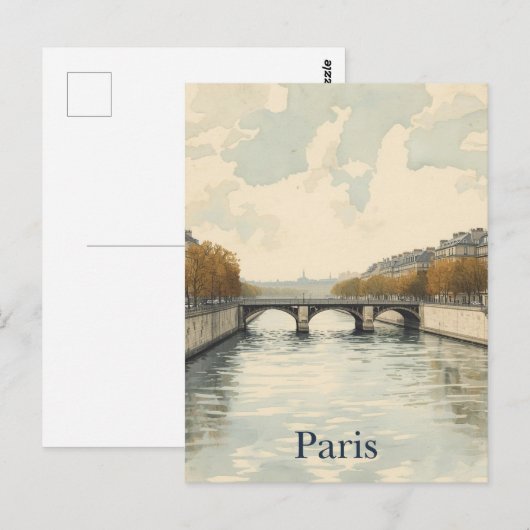 Paris Seine ポストカード (正面/裏面)