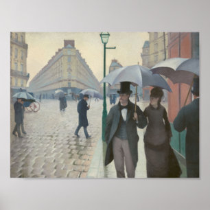 Paris Street in Rainy Weather ポスター