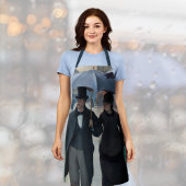 Paris Street in Rainy Weather - Gustave Caillebot エプロン