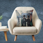  Paris Street in Rainy Weather - Gustave Caillebot クッション