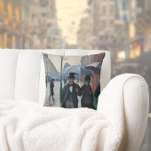  Paris Street in Rainy Weather - Gustave Caillebot クッション