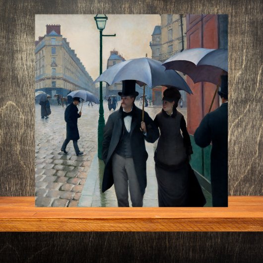  Paris Street in Rainy Weather - Gustave Caillebot タイル