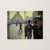 Paris Street Rainy Day by Gustave Caillebotte ジグソーパズル (横)