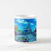 Paris Tasse   www.zazzle.de/ad_artgallery コーヒーマグカップ (中央)