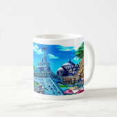 Paris Tasse  www.zazzle.fr/arnodiedrich コーヒーマグカップ (正面右)