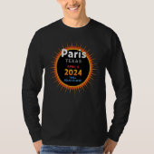 Paris Texas TX Total Solar Eclipse 2024  2  Tシャツ (正面)