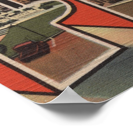 Paris, TexasLarge Letter ScenesParis, TX ポスター (角)