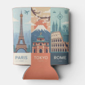 Paris Tokyo Rome Place Cab Sleeve 缶クーラー (裏面)