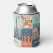 Paris Tokyo Rome Place Cab Sleeve 缶クーラー (缶裏面)
