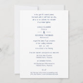 Paris Tour Eiffel Colorful Cityscape Wedding 招待状 (裏面)