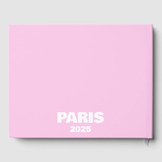 Paris travel coffee table book ゲストブック (裏面)