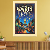 Paris Travel Poster,  キャンバスプリント (インサイチュ (リビング))