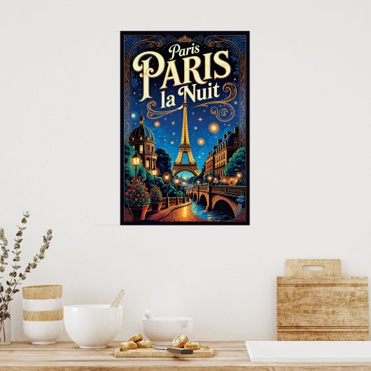 Paris Travel Poster,  ポスター (キッチン)