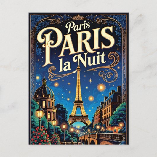 Paris Travel Poster,  ポストカード (正面)