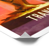 Paris TWA Poster France Travel Art French Print ポスター (角)