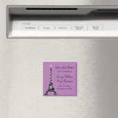 Paris Twinkles Save the Date Magnet マグネット (インサイチュ (食洗機))