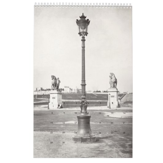 Paris – Vieux Paris カレンダー (3月 2026)