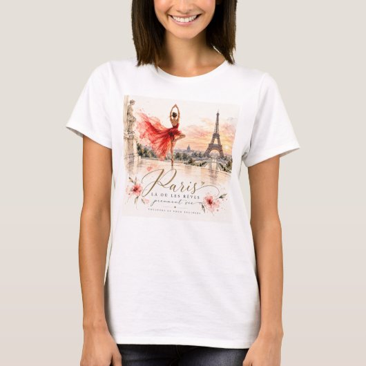 Paris viewed from Trocadero Tシャツ (正面)