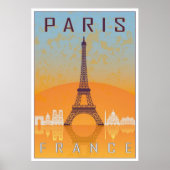 Paris vintage poster ポスター (正面)