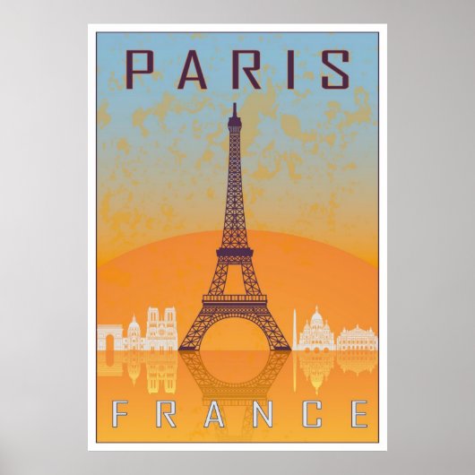Paris vintage poster ポスター (正面)