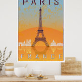 Paris vintage poster ポスター (キッチン)