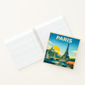 Paris Vintage Travel Poster Notebook ノートブック (内部)