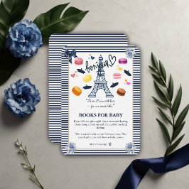 Paris w/ Love for Our Sweet Bebe Baby Shower エンクロージャーカード
