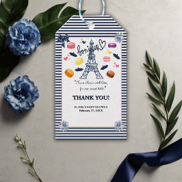 Paris w/ Love for Our Sweet Bebe Baby Shower ギフトタグ