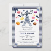 Paris w/ Love for Our Sweet Bebe Baby Shower 招待状 (正面)