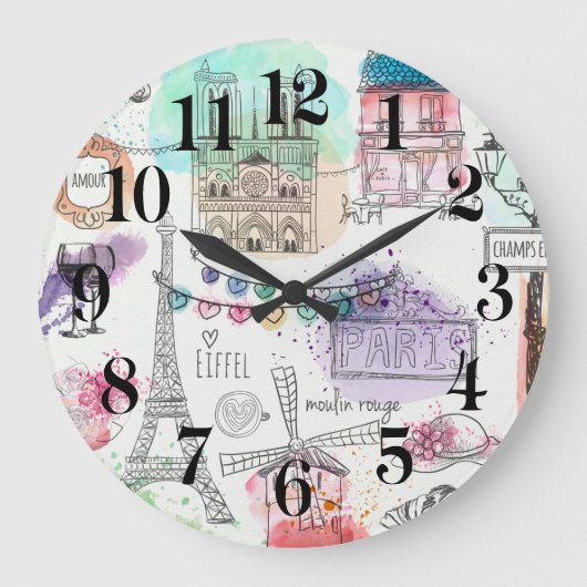 Paris Wall Clock ラージ壁時計 (正面)