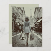 Paris Winter Shopping Stroll シーズンポストカード (正面/裏面)