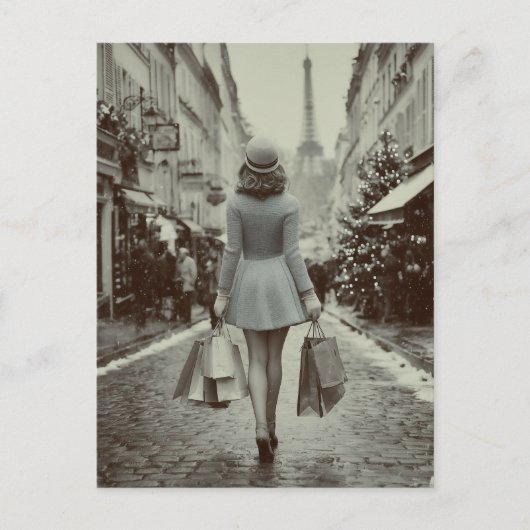 Paris Winter Shopping Stroll シーズンポストカード (正面)