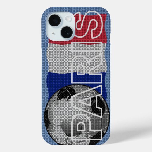 Paris World Soccer iPhone Case Case-Mate iPhoneケース (裏面)