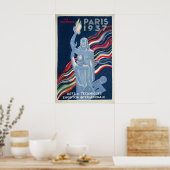 Paris World's Fair 1937 Poster Vintage ポスター (キッチン)