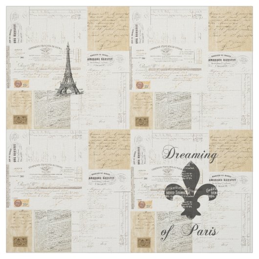Pariseのフランス人の生地の夢を見るヴィンテージ ファブリック (見本)