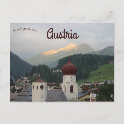 Parish Church of St. Anton am Arlberg Austria ポストカード (正面)