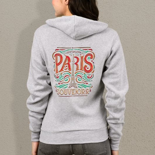 Parisian Bloom Love Symphony Women Full-Zip Hoodie パーカ