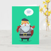 Parisian Chic Santa カード (黄色い花)