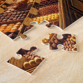 Parisian Chocolatier Romantic Chocolate Shop Scene ジグソーパズル (側面)