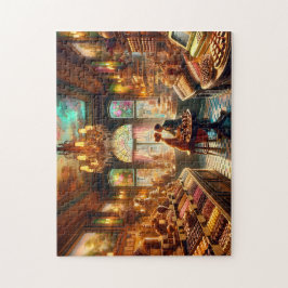 Parisian Chocolatier Romantic Chocolate Shop Scene ジグソーパズル