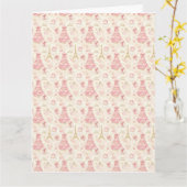 Parisian Coquette Christmas カード (黄色い花)