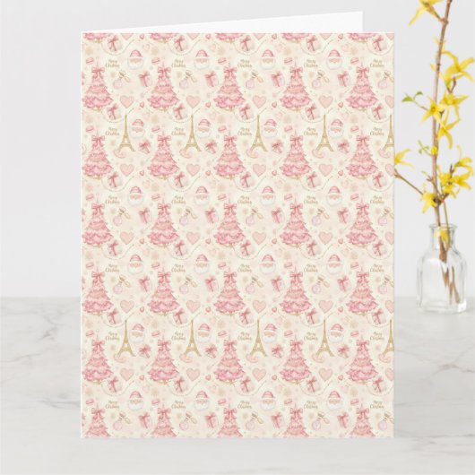 Parisian Coquette Christmas カード (黄色い花)