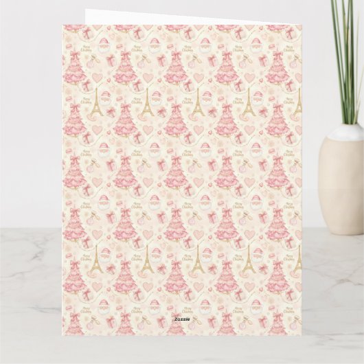 Parisian Coquette Christmas カード (裏面)