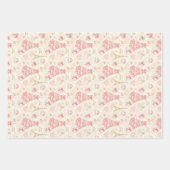Parisian Coquette Christmas ラッピングペーパーシート (正面)