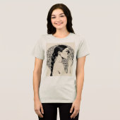 Parisian Elegance Profile Word Cloud Art トライブレンドＴシャツ (正面全面)