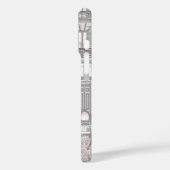 Parisian Girl  – Cute Eiffel Tower & Café Street  Case-Mate iPhoneケース (裏面 / 左)