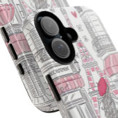 Parisian Girl  – Cute Eiffel Tower & Café Street  iPhone 16ケース