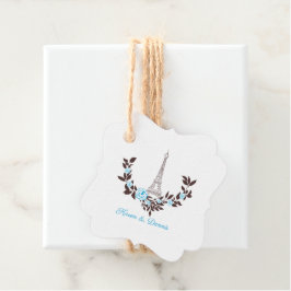 Parisian-inspired in Blue with a Romantic Wreath フェイバータグ