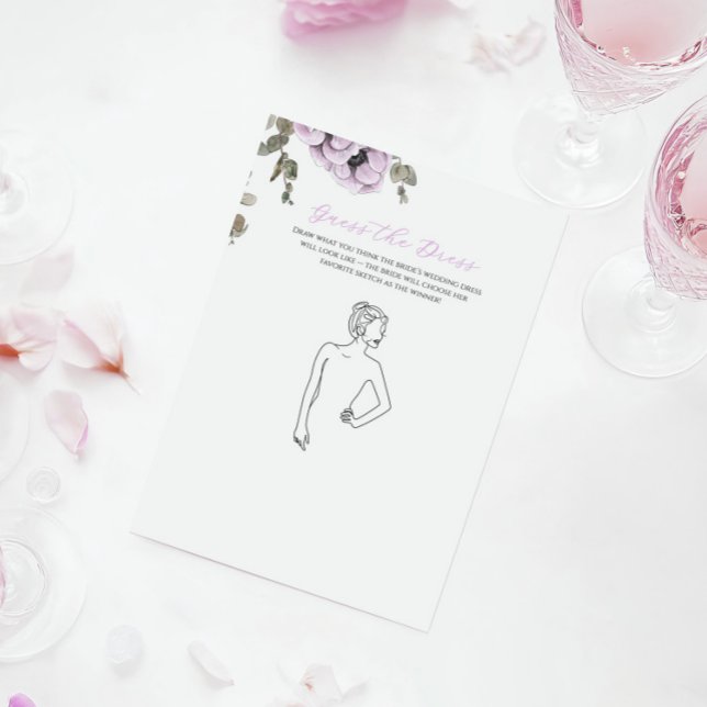 Parisian Oh la la Bidal Shower Guess the Dress (クリエイターアップロード済み)