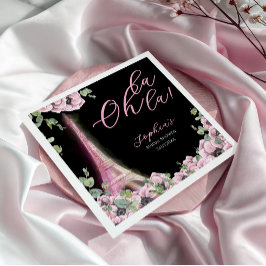 Parisian Oh La La Bridal Shower スタンダードカクテルナプキン